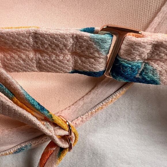 Shade & Shore Pink Grapefruit Two Piece Bikini Swim Suit Size 34B/Medium - Picture 10 of 10